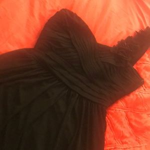 Black XL cocktail one shoulder dress